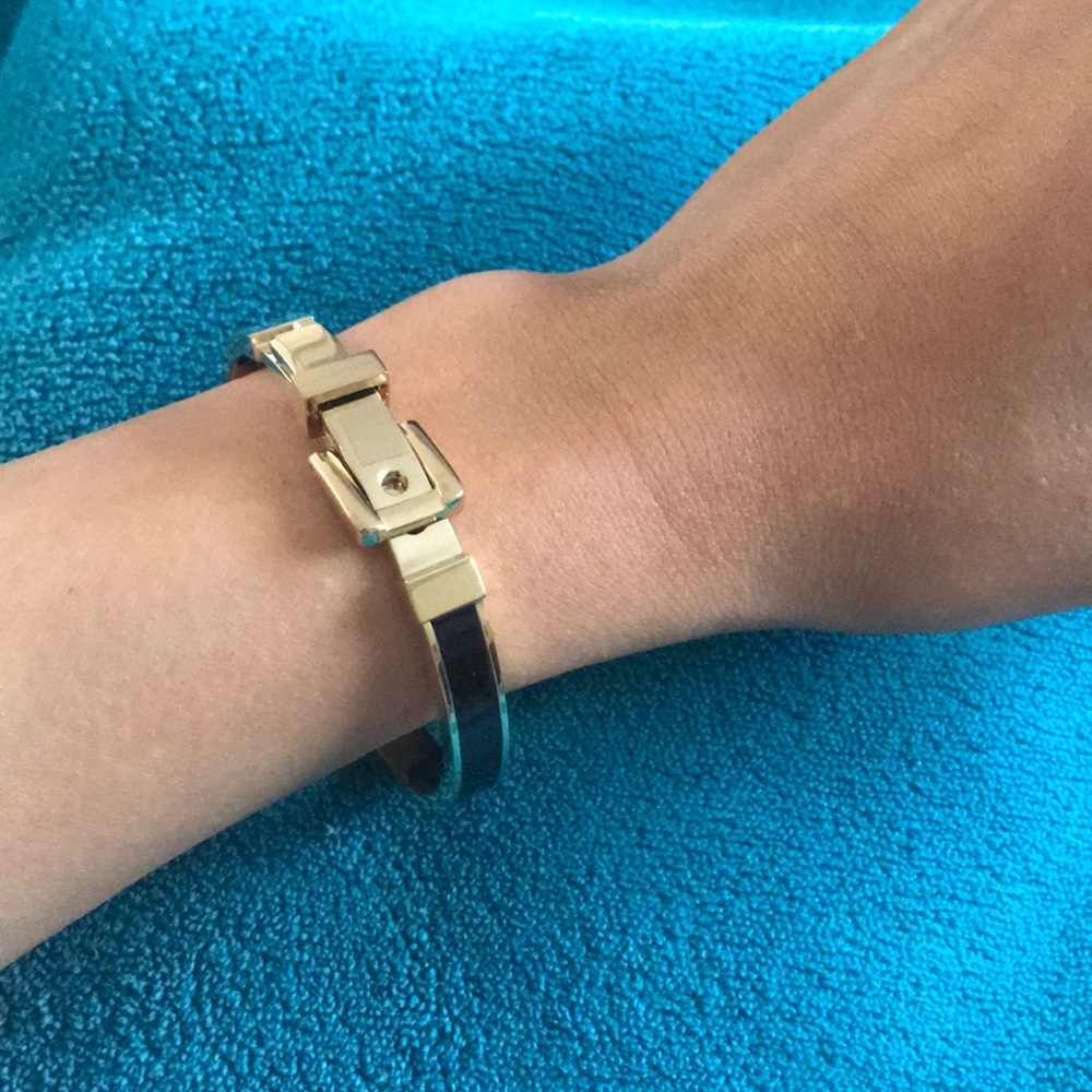 Michael kors black and gold bracelet